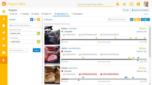 Программное обеспечение для управления - Project management - CONTACT Software GmbH - для контроля / для управления / для планирования