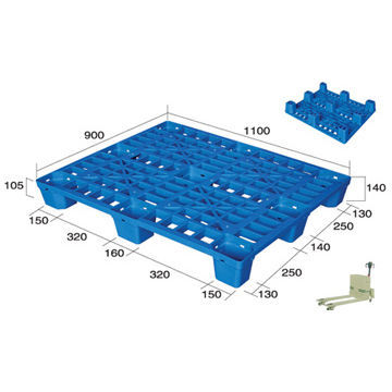 Поддон из пластика - QH-1109 - Shanghai Qinghao Plastic Pallet Manufacture Co., Ltd. - с открытой платформой / легкий