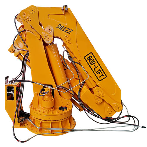 Плавучий башенный кран - SQ12ZA4TJ - BOB-LIFT - шарнирный / для использования на морских судах / для тяжелых условий эксплуатации