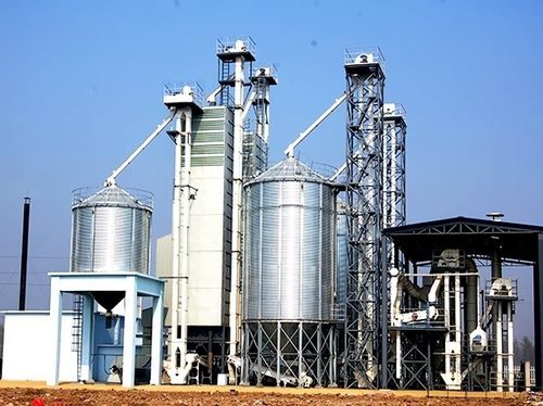 Резервуар с бункером - TCZK series - Henan SRON SILO ENGINEERING Co., Ltd - для стокирования / для злаковых / из гальванизированной стали