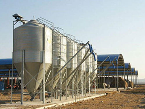 Резервуар для стокирования - Henan SRON SILO ENGINEERING Co., Ltd - для питания / оцинкованный / из стального листа