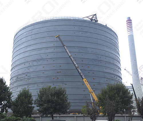 Бункер с коническим дном - Henan SRON SILO ENGINEERING Co., Ltd - сварной / с плоским дном / для цемента