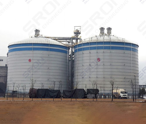 Бункер для злаковых - Henan SRON SILO ENGINEERING Co., Ltd - для сыпучих материалов / для зольности / для цемента