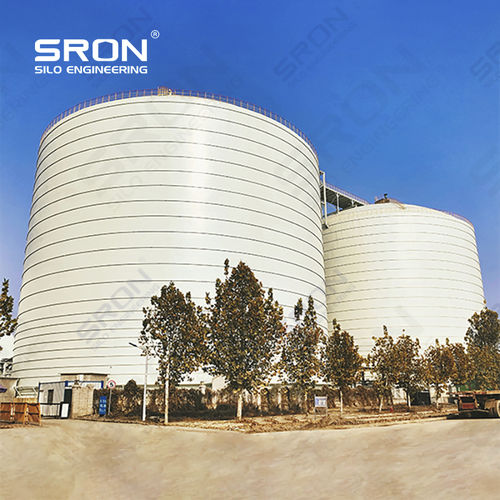 Сварной бункер - Henan SRON SILO ENGINEERING Co., Ltd - с плоским дном / горизонтальный / для цемента