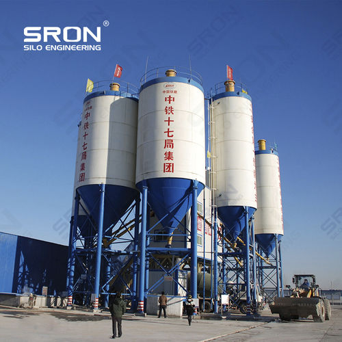 Болтовой бункер - Henan SRON SILO ENGINEERING Co., Ltd - со смесителем / переносной / для цемента