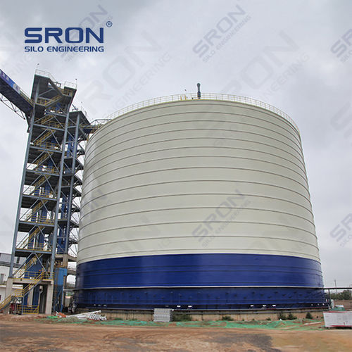 Болтовой бункер - Henan SRON SILO ENGINEERING Co., Ltd - сварной / с плоским дном / с вибрирующим дном