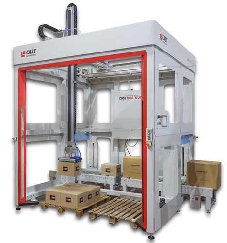 Штабелер и штабелеразгрузочная машина для мешков - CUBE 1000TD 2700 - CAST AUTOMATION SL - для бутылок / груза / для крышек