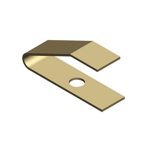 Плоский электрический контакт - 1-02-002-001-1 - YAN SHIN PRECISE CO.,LTD - штампованный / на пружине / из меди