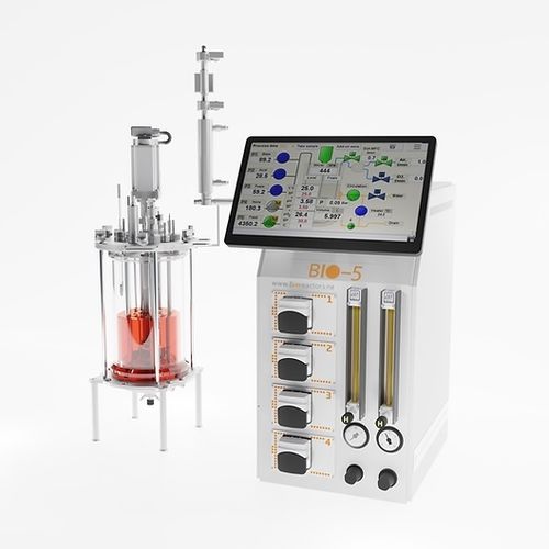 Биореактор для лабораторий - EDF-5.5 series - Biotehniskais centrs - автоматизированный / из стекла / стерилизуемый в автоклаве