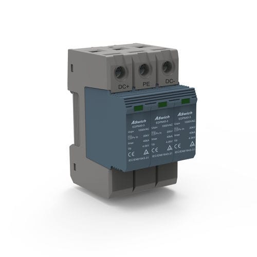 Молниеотвод тип 2 - EDPT40-3  - Aswich Electrical Co., Ltd - для фотогальванической установки / 2 полюса / 3 полюса