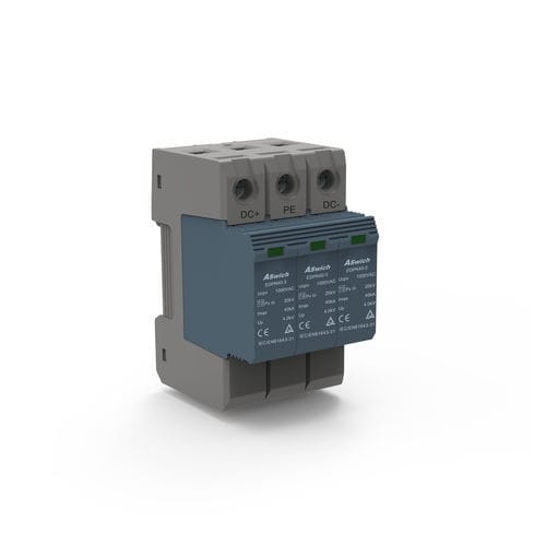 Коробка разрядника тип 2 - EDP-3P - Aswich Electrical Co., Ltd - 3 полюса / на DIN-рейке