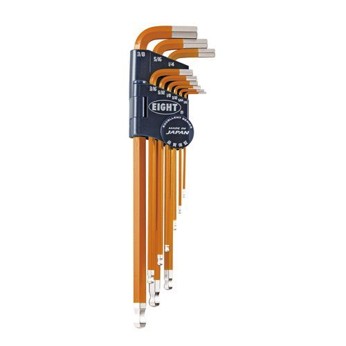 L-образный ключ Аллена - TEL-S9NOR - Eight Tool - с шестигранной головкой / комплект / с конической головкой