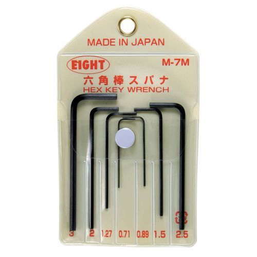 Ключ Аллена микро - M-7M - Eight Tool - L-образный / с шестигранной головкой / комплект