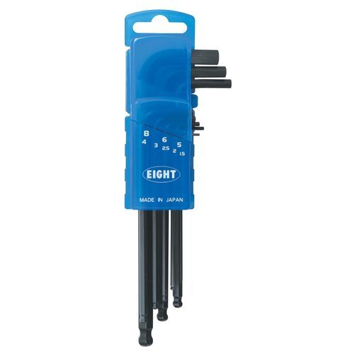 L-образный ключ Аллена - 016-158D - Eight Tool - комплект / со сферической головкой