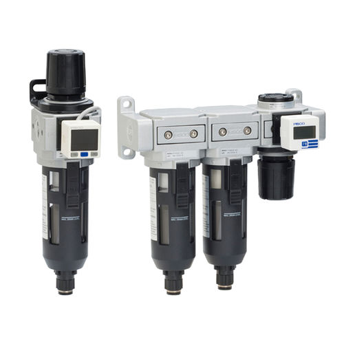 Фильтр-регулятор для сжатого воздуха - Combination Unit Series - NIHON PISCO CO., Ltd. - воздушный / из алюминия / из пластика
