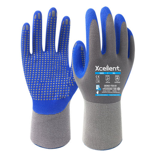 Противоскользящая перчатки - 3005 - Xcellent Safety GmbH - рабочая / для разгрузочно-погрузочных работ / для автомобилестроения