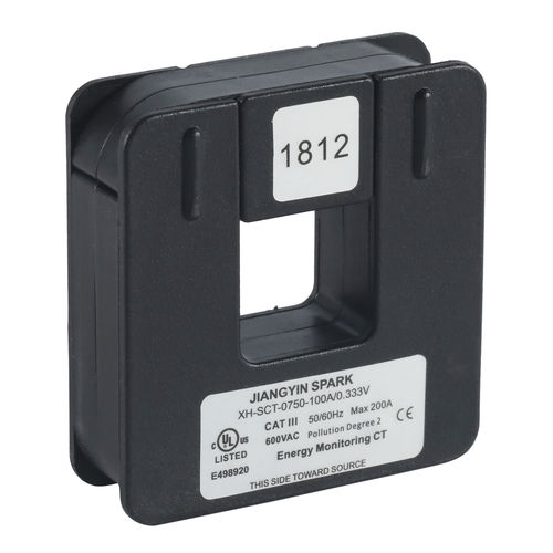 Токоприемник с трансформатором - XH-SCT-0750 - Jiangyin Spark Electronic Technology Co.,LTD - с зажимом / монофазовый / AC