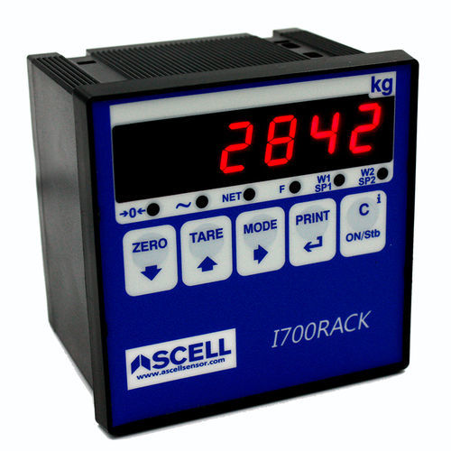 Весовой индикатор светодиодный дисплей - I700Rack - Ascell Sensor,S.L. - на DIN-рейке / герметичный / многофункциональный