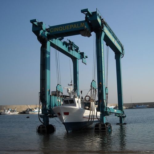 Колесный козловой кран - AMPHIBIOUS - Eden Tech Srl - для использования на морских судах