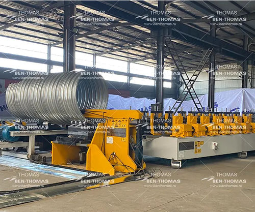 Производственная линия для профилей - Thomas Machinery Manufacturing Co. Ltd. - спиральных труб / автоматическая / для строительной площадки
