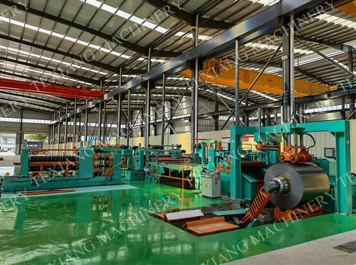 Линия для продольной резки для металлической ленты -  FOSHAN TE XIANG MACHINERY CO., LTD - с питанием от катушки