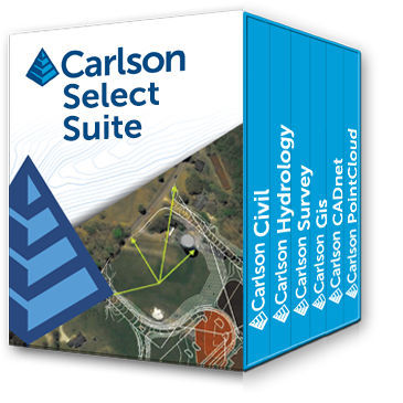 Комплект программного обеспечения управления географическими данными - Carlson Software - межевания / для импорта файлов CAO / гидравлический