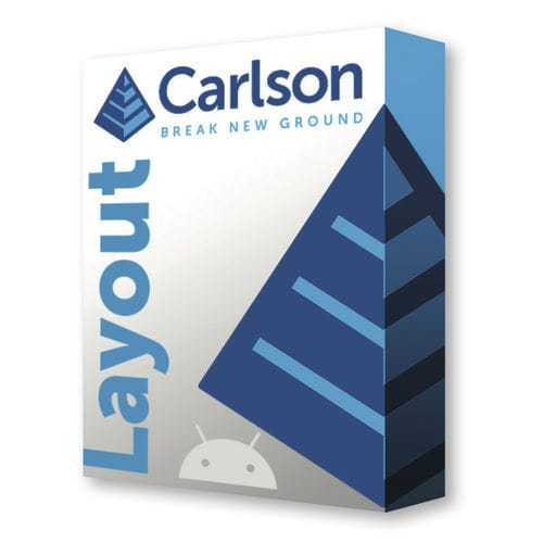 Программное обеспечение хранения - CARLSON LAYOUT - Carlson Software - сбора данных / строительное / Android