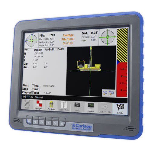 Терминал управления с сенсорным экраном - PDGRADE - Carlson Software - мобильный / LCD / для контроля