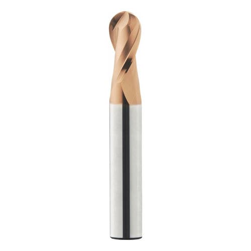 Фрезер со сферическим торцом - Eco-Line - KSKF Z2 Series - Karcan Cutting Tools - твердый карбид / de acabamento / заплечика