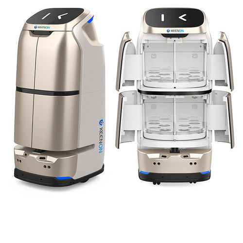 Робот для доставки для гостиницы - W3 - Keenon Robotics Co., Ltd. - для еды / на колесах / автономный блок