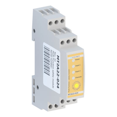 Реле безопасности 2NO - MT2A22-024 - Comepi srl - SIL / на DIN-рейке / с временной задержкой