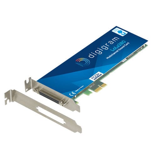 Звуковая карта PCI Express - LoLa280 - DIGIGRAM - сверхплоская / многоканальная