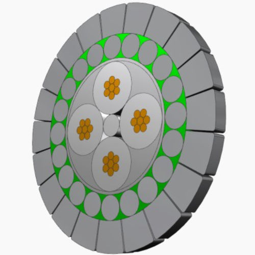 Электрический кабель питания - WMF4BP 5.6 - ESP Cable Solutions Co.,Limited - высокотемпературный / герметичный / антикоррозионный