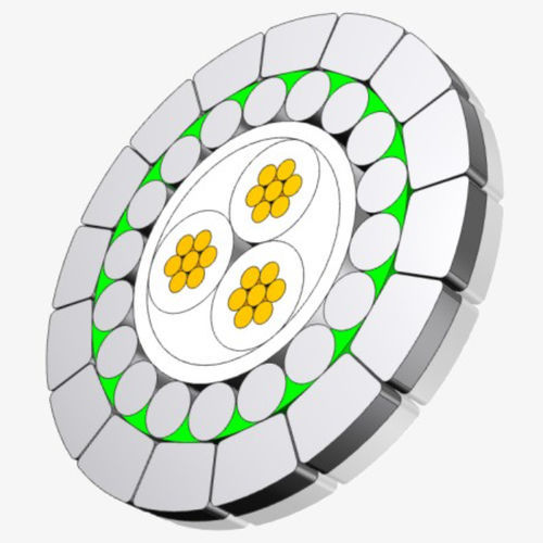 Высокотемпературный электрический кабель - WMF3F46P 8.0 - ESP Cable Solutions Co.,Limited - герметичный / антикоррозионный / круглый