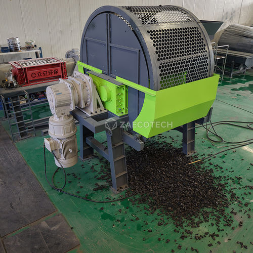 Измельчитель с 2 валами - TDF/Rubber - ZhengZhou ZA ECOTECH Co.,Ltd - для шин / с конвейером / с высоким моментом