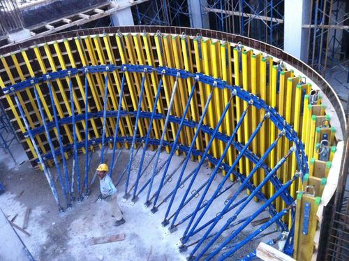 Обшивка поднимающаяся вверх - ASYAPI scaffolding - круговая / парусов / клеток