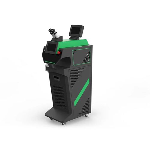 Станок для лазерной сварки - HS-DJW200 - Shenzhen HS Technology Co.,LTD - контролируемый PLC / на колесиках / для ювелирных изделий