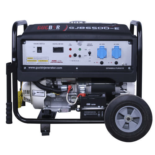 Генераторная установка с бензиновым двигателем - GJB6500-E - GUCBIR GENERATOR MANUFACTURING CO.LTD. - монофазовая / на колесиках / 50 Гц