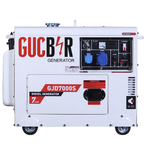 Дизельная генераторная установка - GJD7000S - GUCBIR GENERATOR MANUFACTURING CO.LTD. - монофазовая / на колесиках / 50 Гц