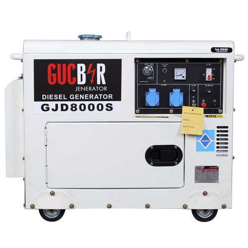 Дизельная генераторная установка - GJD8000S - GUCBIR GENERATOR MANUFACTURING CO.LTD. - монофазовая / на колесиках / 50 Гц