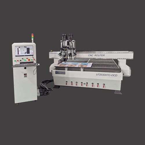 Станок для обрезки профилей ЧПУ - UT2030ATC-OCD - Nanjing Unitec Technology Co.,LTD - 3 оси / со стержнем / для кожи