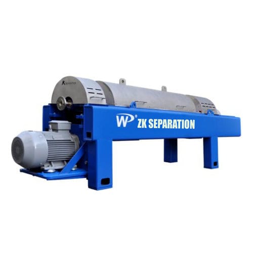 Отстойник для промышленности - EP-LW650 x 2600E - ZK SEPARATION - для уплотнения лечебной грязи / для дегидратации / центробежный