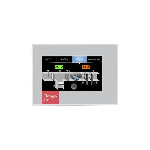 HMI с резистивным сенсорным экраном - TD410 - Pixsys - встроенный / 320x240 / ARM Cortex-A8