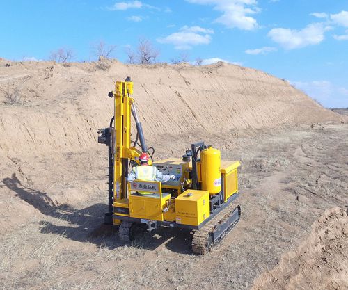 Поворотная буровая установка - TAIYE-D50-DTH - Xuanhua Taiye Drilling Machinery Co.,LTD - гидравлическая / для строительной площадки / для фотогальванического оборудования