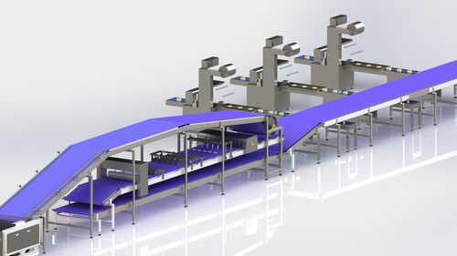 Полностью автоматическая линия для производства печенья - HJ1200 - Guangdong Shunde Huaji Machinery Industrial Co., Ltd. - контролируемая PLC / для пищевой промышленности