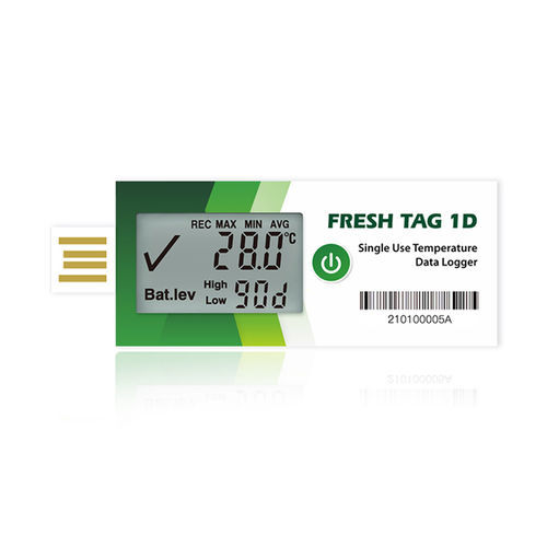 Регистратор данных для измерения температуры - Fresh Tag 1D - Zhengzhou Freshliance Electronics Corp.,Ltd - USB / NTC / с дисплеем LCD
