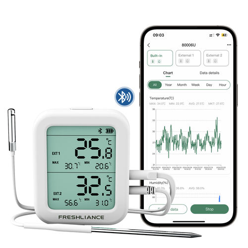 Регистратор данных температура и влажность - BlueTag TH30 series - Zhengzhou Freshliance Electronics Corp.,Ltd - беспроводной / технология Bluetooth / подключенный