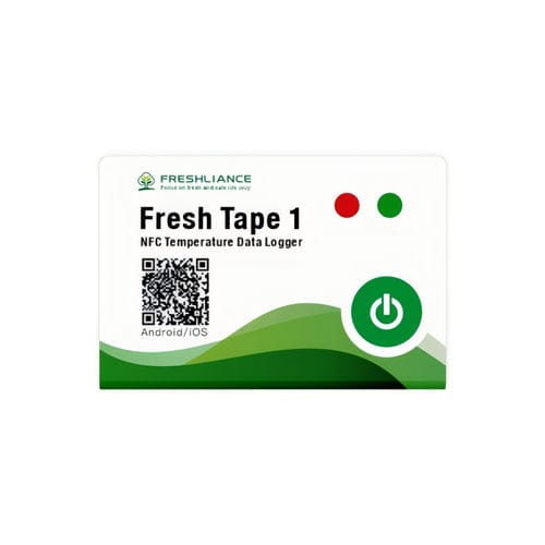 Регистратор данных для измерения температуры - Fresh Tape 1 - Zhengzhou Freshliance Electronics Corp.,Ltd - NFC / NTC / со светодиодным дисплеем