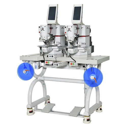Двухигольная швейная машина - JYL-B0506-DWS - Guangdong Jin Yue Lai Automation Equipment Co.,Ltd - для петель с ушком / для кепок / настольная