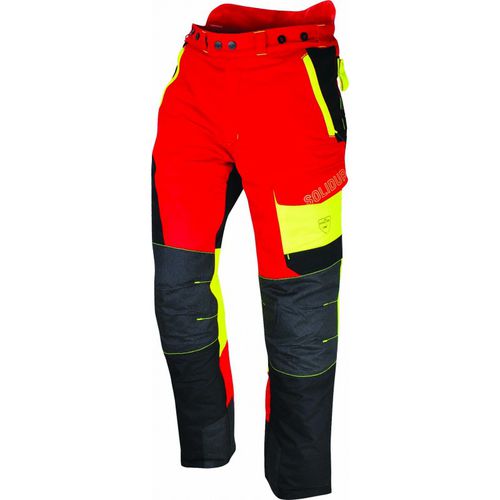 Рабочий брюки - COMFY - Solidur - из ткани / для лесохозяйственных работ / красный